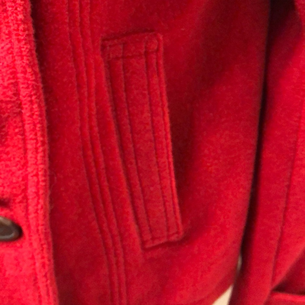 Aeropostale Red Wool Coat Size L - Picture 4 of 9